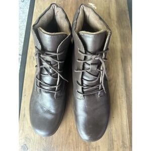 Array Womens Brown Ankle Boots Booties Leather Upper Size 12‎
